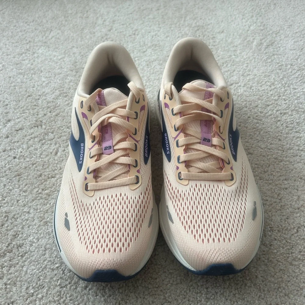 Brooks Women's Adrenaline GTS 23 in Apricot - Picture 2 of 7